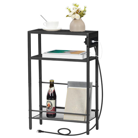 HOOBRO charging-enabled nightstand with USB ports for convenient nightly charging