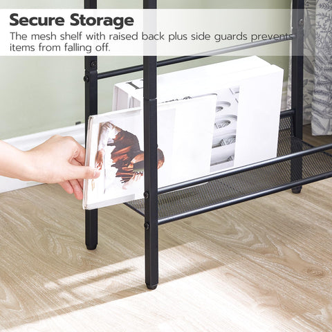 HOOBRO compact end table with small footprint fits in narrow spaces.