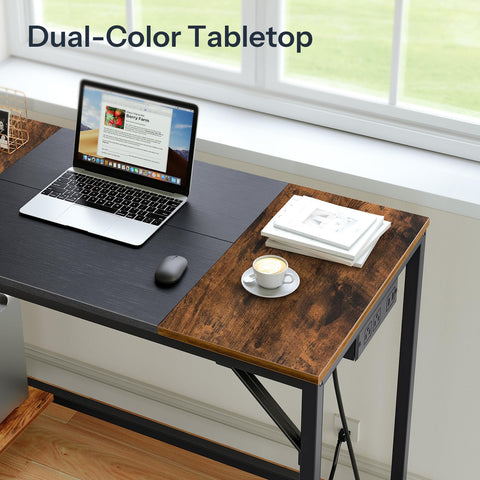 HOOBRO Computer Desk reversible storage left-right configuration for flexible setup