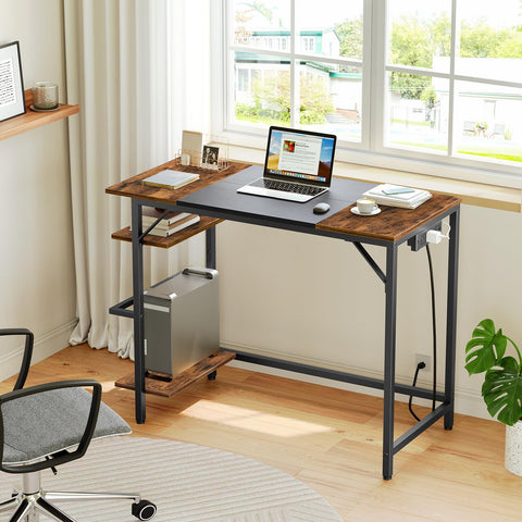 HOOBRO Computer Desk room setup in a home office environment