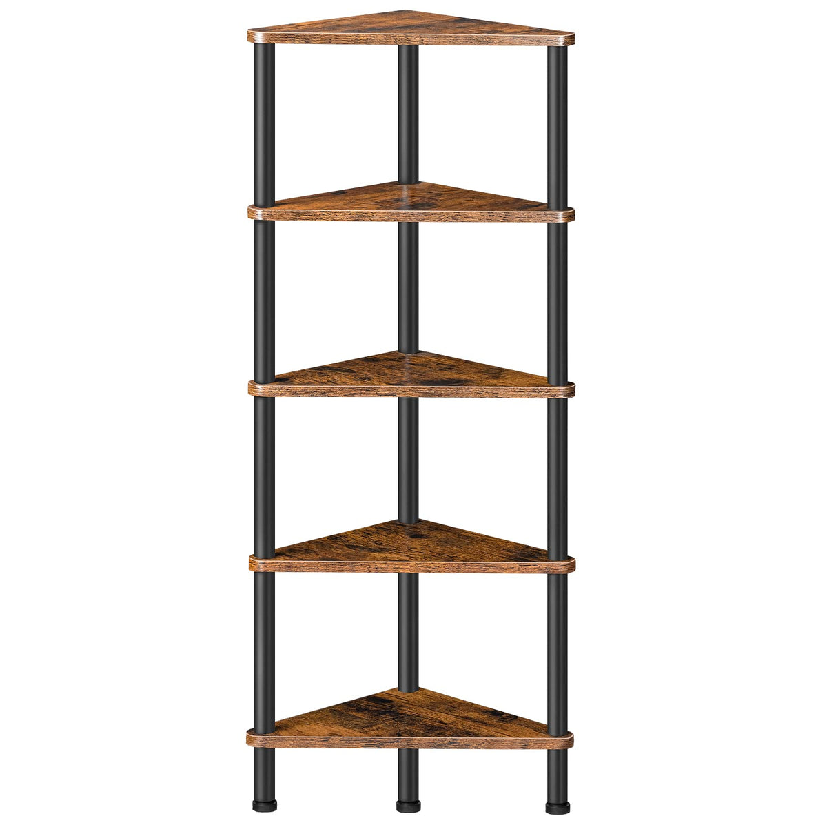 HOOBRO corner shelf stand structure with sturdy metal frame for lasting stability.