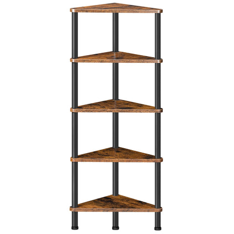 HOOBRO corner shelf stand structure with sturdy metal frame for lasting stability.