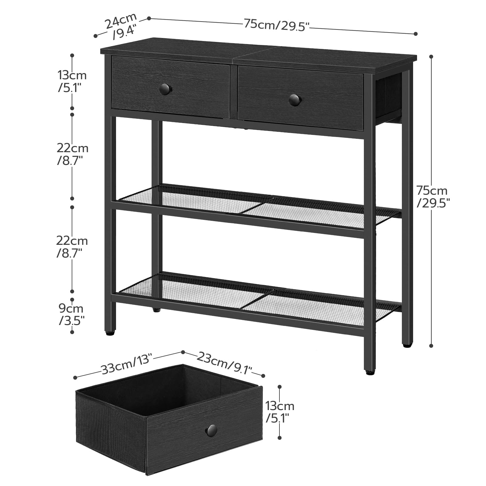HOOBRO dense mesh shelves keep items visible while reducing clutter