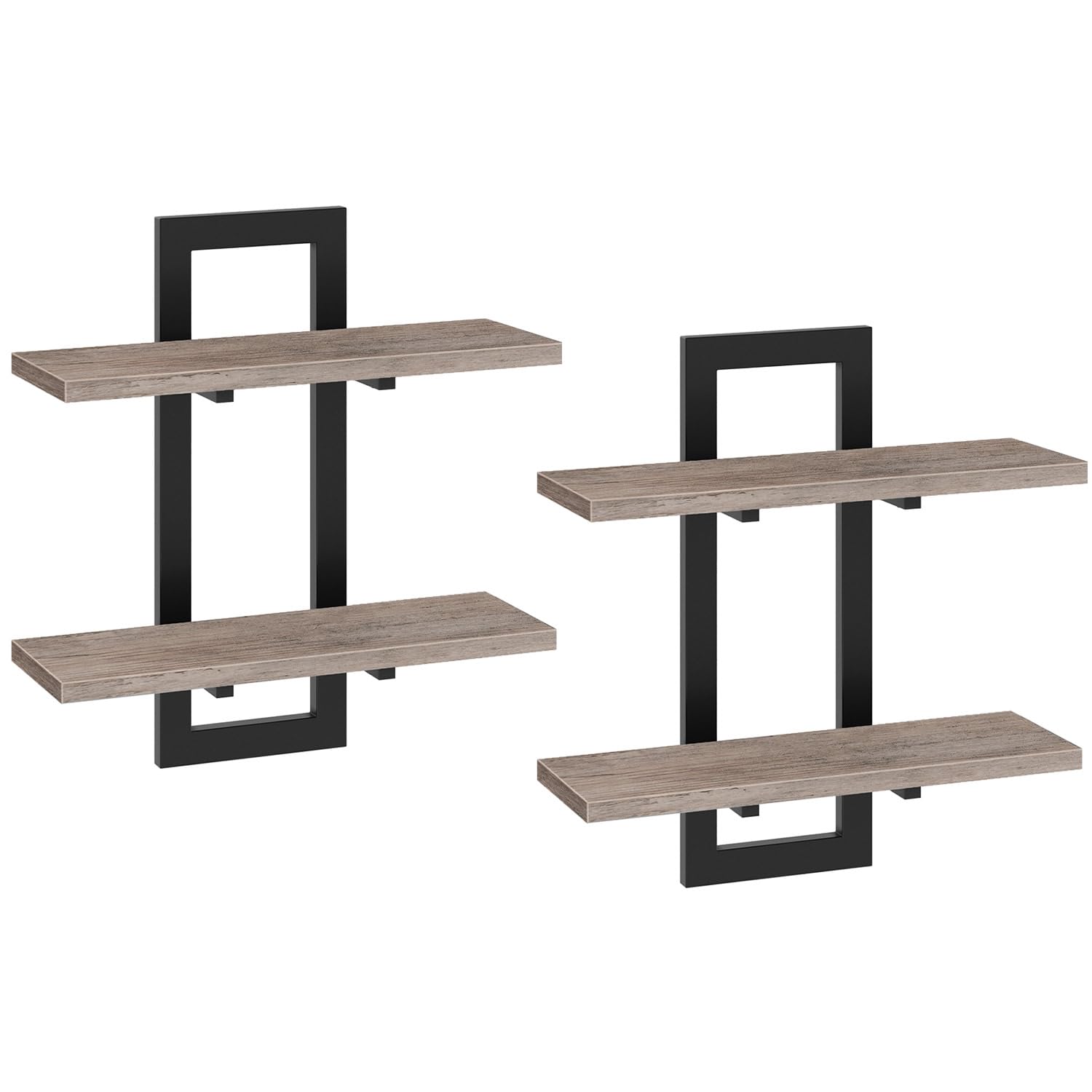 HOOBRO easy-install shelves come with hardware for quick setup.