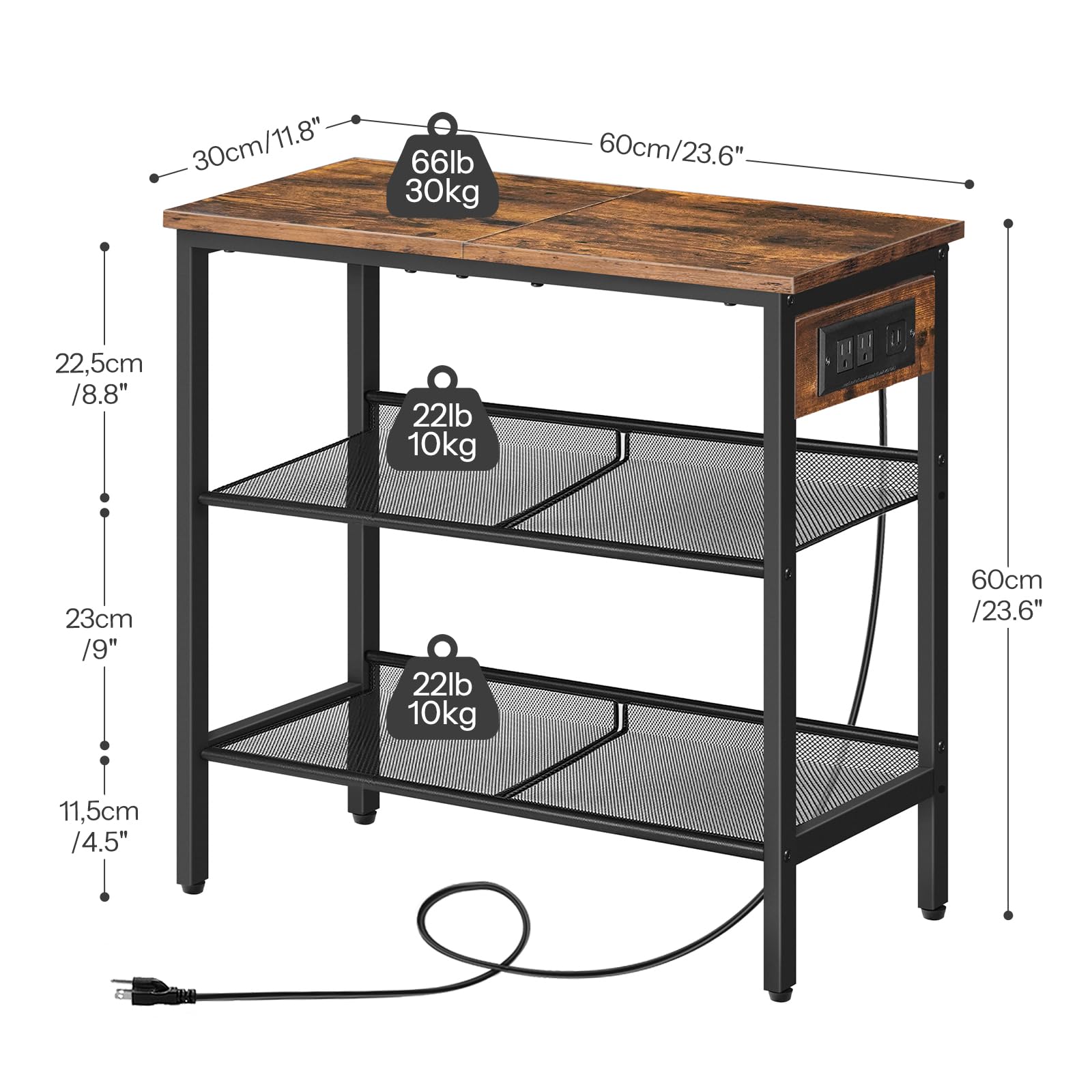 HOOBRO 3-tier design elevates organization in living areas and bedrooms.