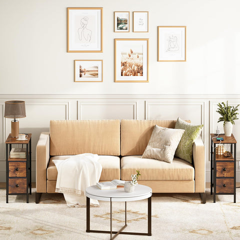 HOOBRO compact storage end table ideal for living room corners.