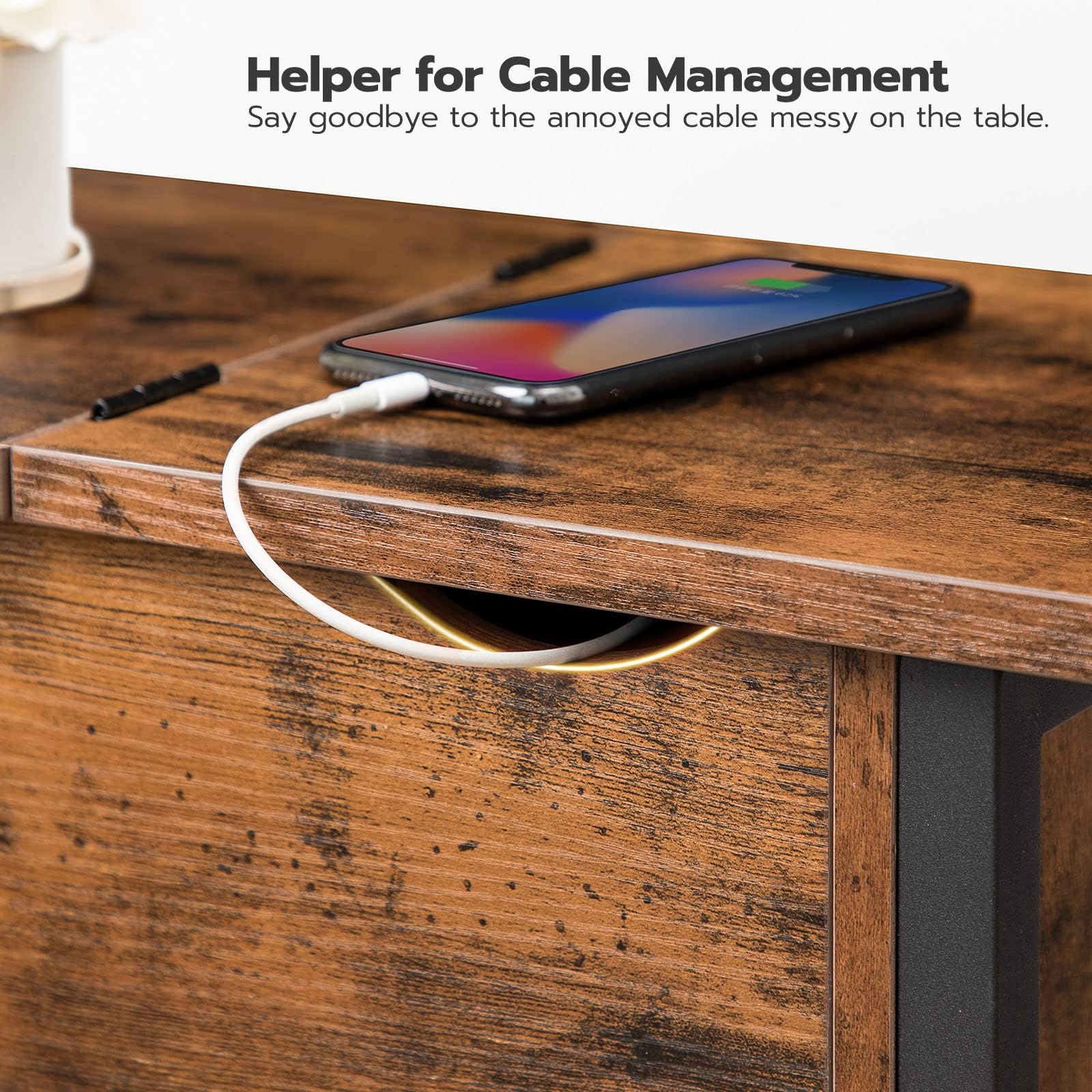 HOOBRO end table includes easy-to-follow instructions for fast assembly.