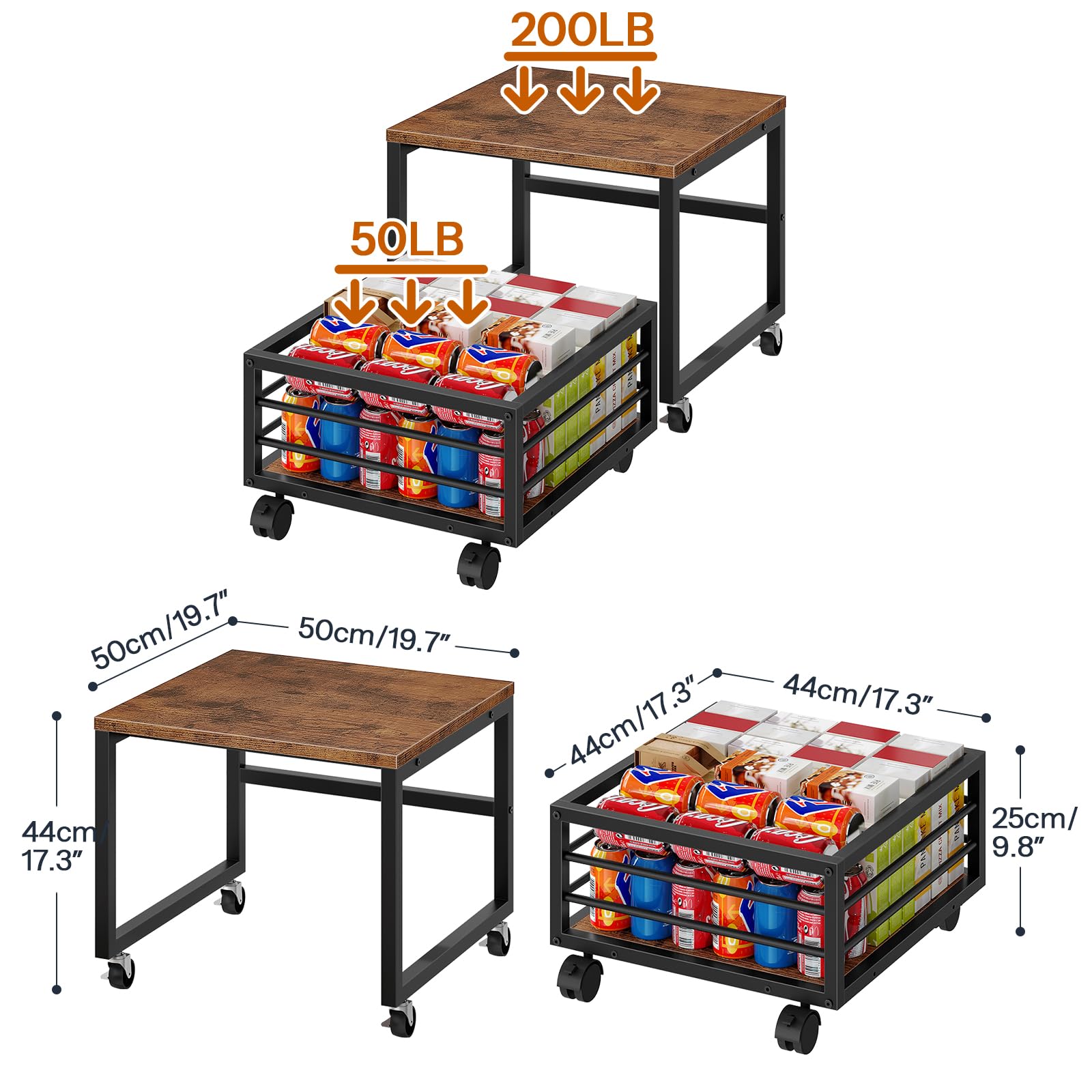 HOOBRO stand with adjustable feet stays level on uneven floors