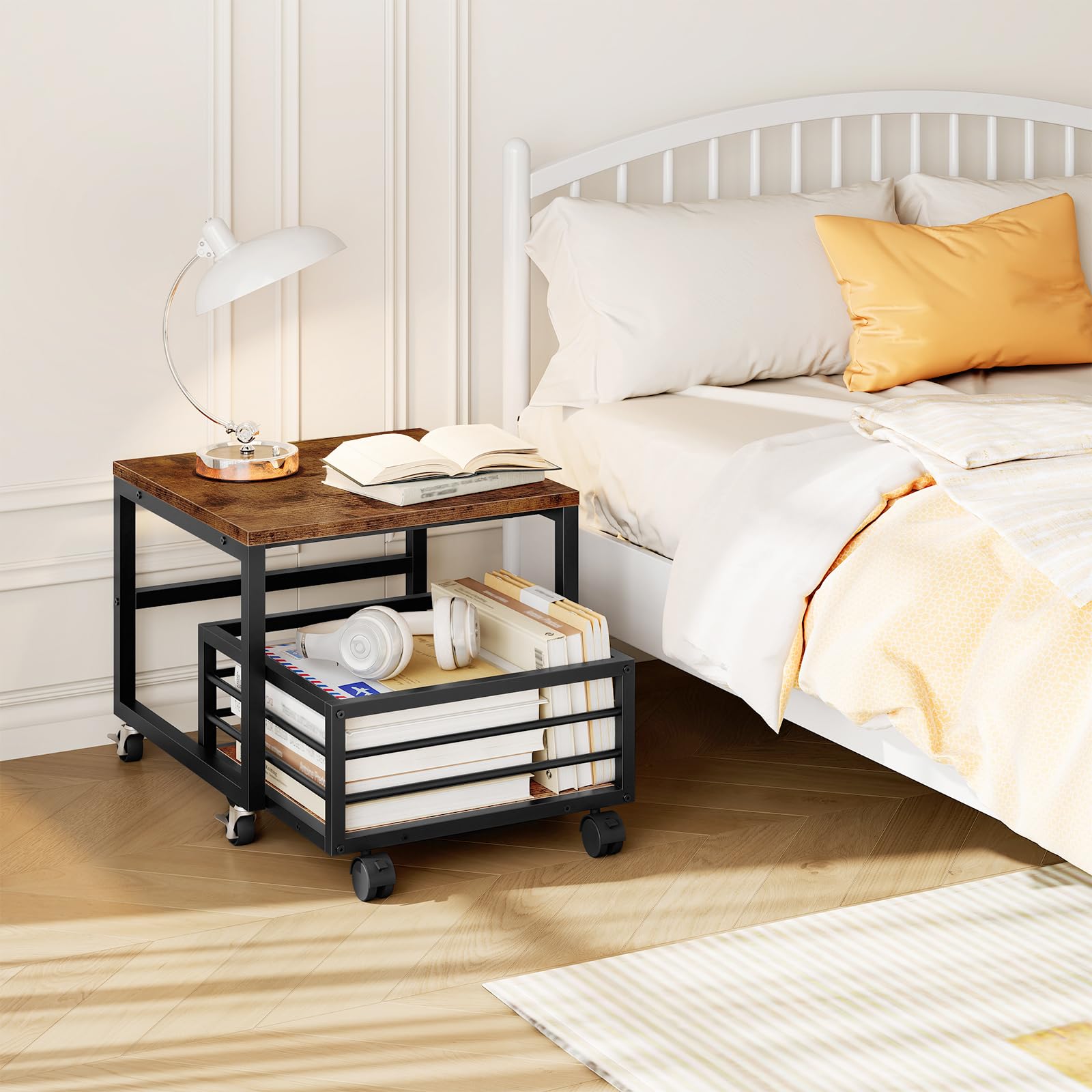 HOOBRO end table ergonomic design enables easy access and reduced bending