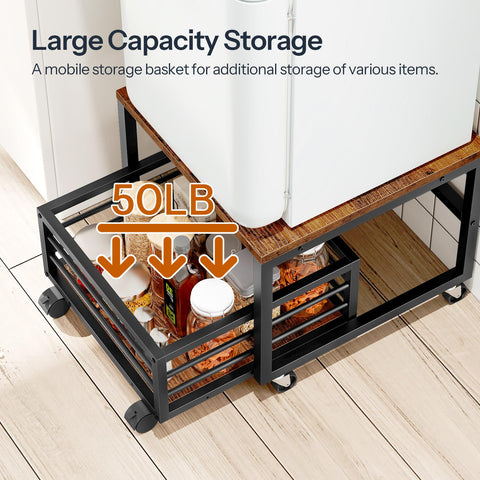 HOOBRO end table shown in living room for compact beverage storage
