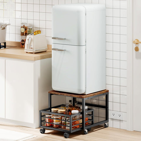 HOOBRO cabinet features 360-degree wheels for smooth movement and placement