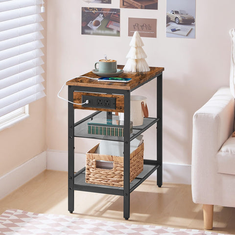 HOOBRO Nightstand fits beside beds or sofas in tight layouts.