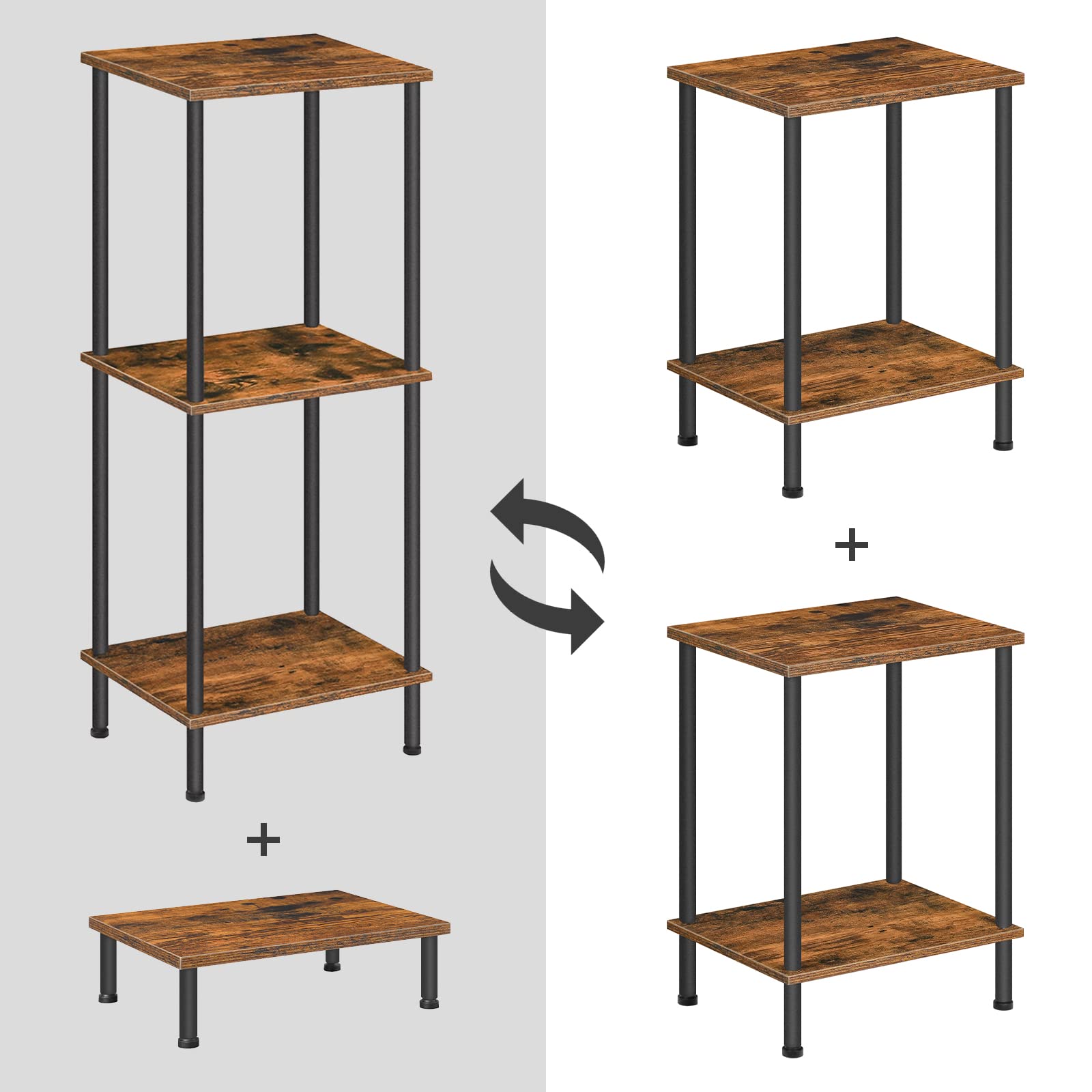 HOOBRO no-tools assembly end table enables quick setup