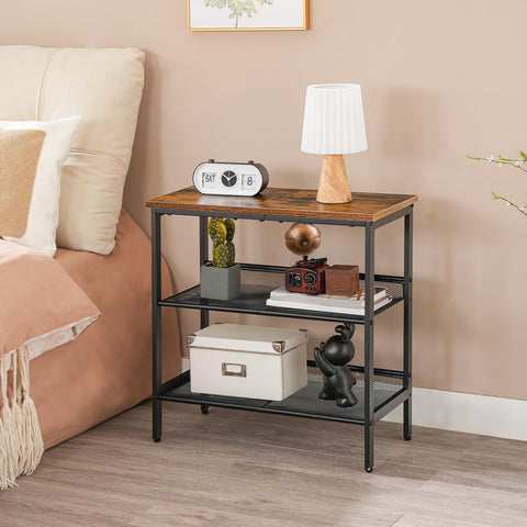 HOOBRO end table sturdy metal frame for daily use