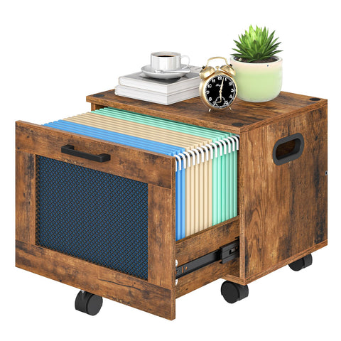 HOOBRO file cabinet rolling drawer for easy document access