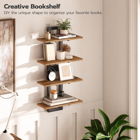 Smooth finish on HOOBRO shelves is easy to wipe clean for daily upkeep.