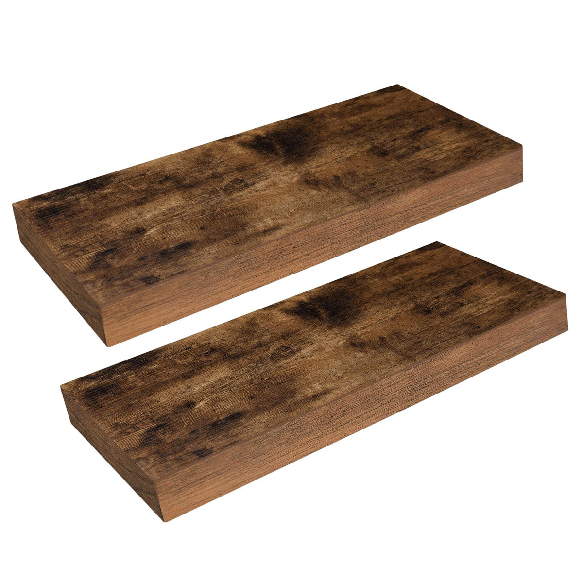 HOOBRO floating shelves on wall with a two-shelf layout for decor display