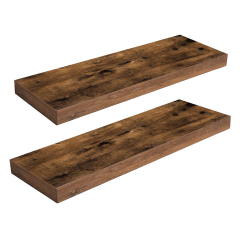 HOOBRO floating shelves mounted on wall with invisible brackets for a clean look.