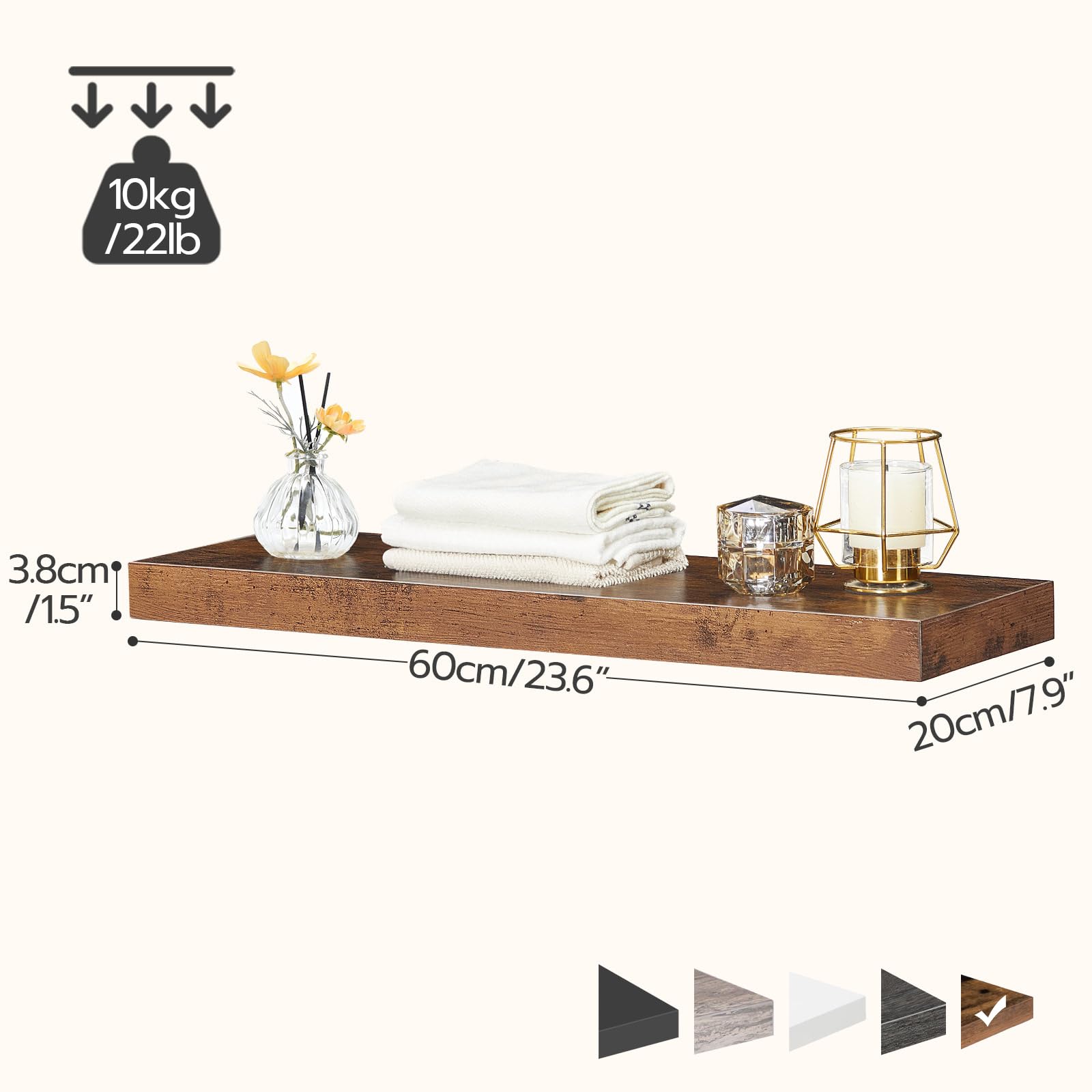 HOOBRO two-shelf unit saves kitchen counter space.