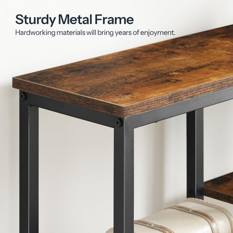 HOOBRO hallway table compact dimensions fit narrow entryways