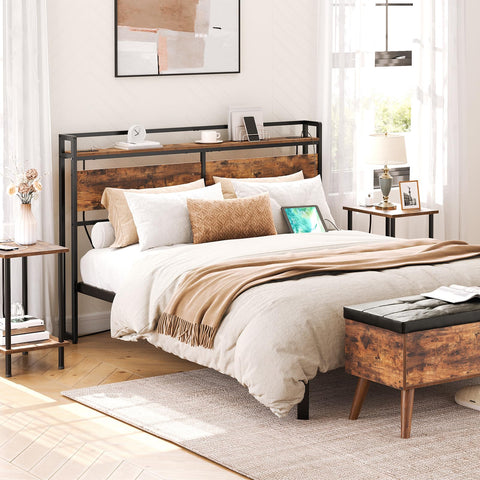 HOOBRO headboard retro industrial design enhances bedroom decor
