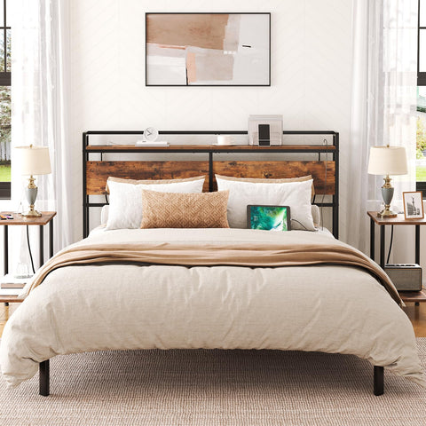 HOOBRO headboard storage rack keeps essentials within reach before bed