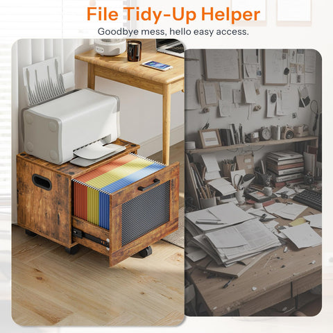 HOOBRO compact file cabinet complements small home offices