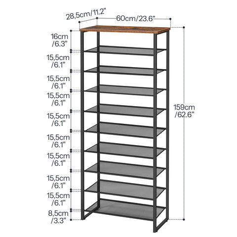 HOOBRO large-capacity shelves store many pairs while keeping floors clear