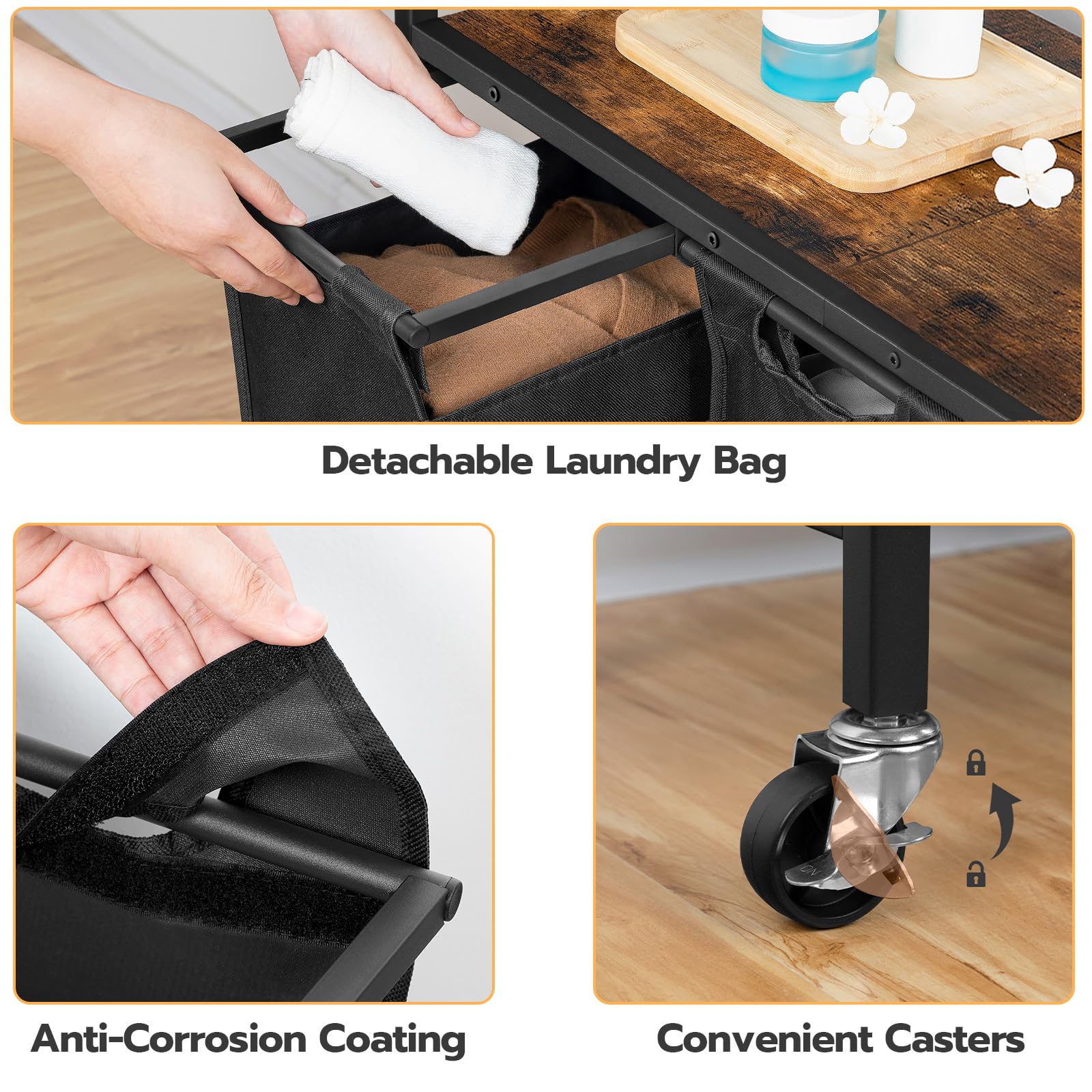 HOOBRO liner bottom panel prevents sagging for long-lasting use