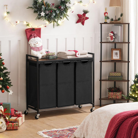 HOOBRO rustic brown and black finish complements various room styles