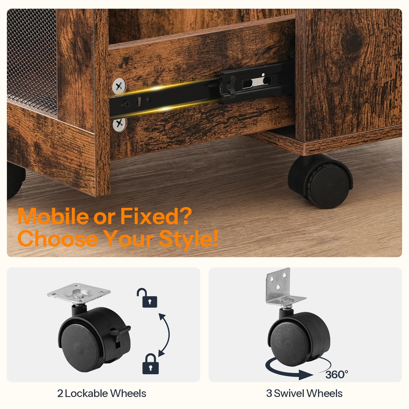HOOBRO lever-lock stacking ensures secure multi-unit configurations