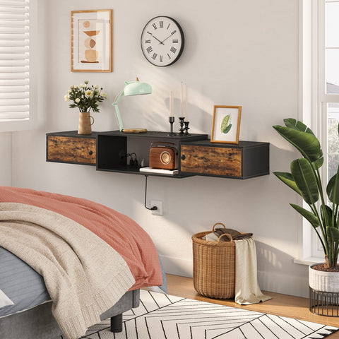 HOOBRO living room setup with TV stand showing elevated design