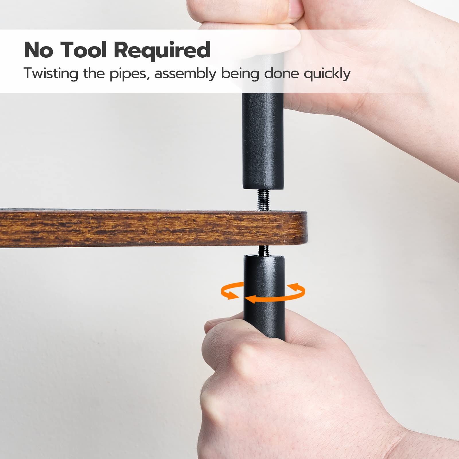 HOOBRO living room storage shelf offers versatile display options.