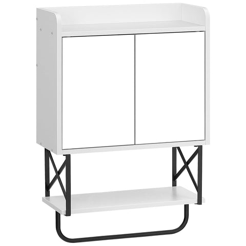 HOOBRO medicine wall cabinet with mirror front view for daily grooming and storage