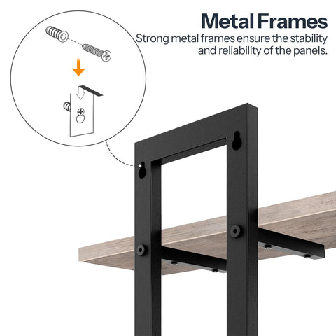 HOOBRO minimalist floating shelves create clean lines and versatile placement.
