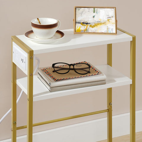 HOOBRO versatile end table for sofa, nightstand, or display shelf.