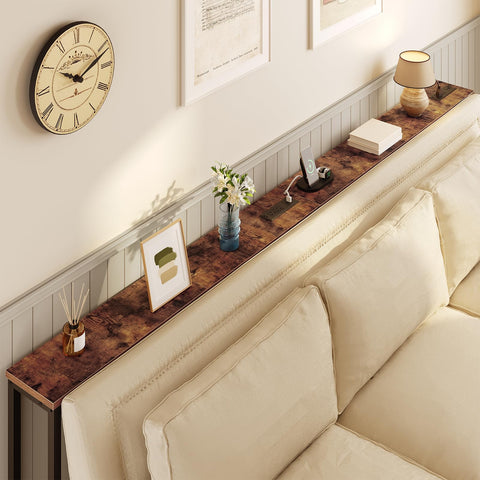 Hoobro narrow console table shows 47-2 inch length fits tight spaces.