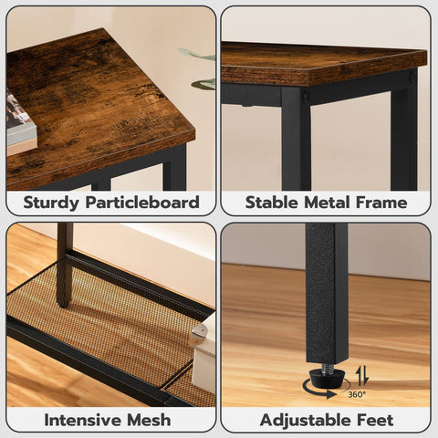 HOOBRO metal frame emphasizes sturdy construction for daily use.