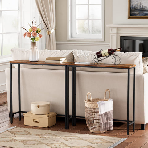 HOOBRO rustic brown and black finish complements modern industrial interiors.