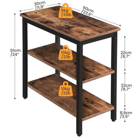 HOOBRO narrow nightstand fits small spaces without sacrificing style.