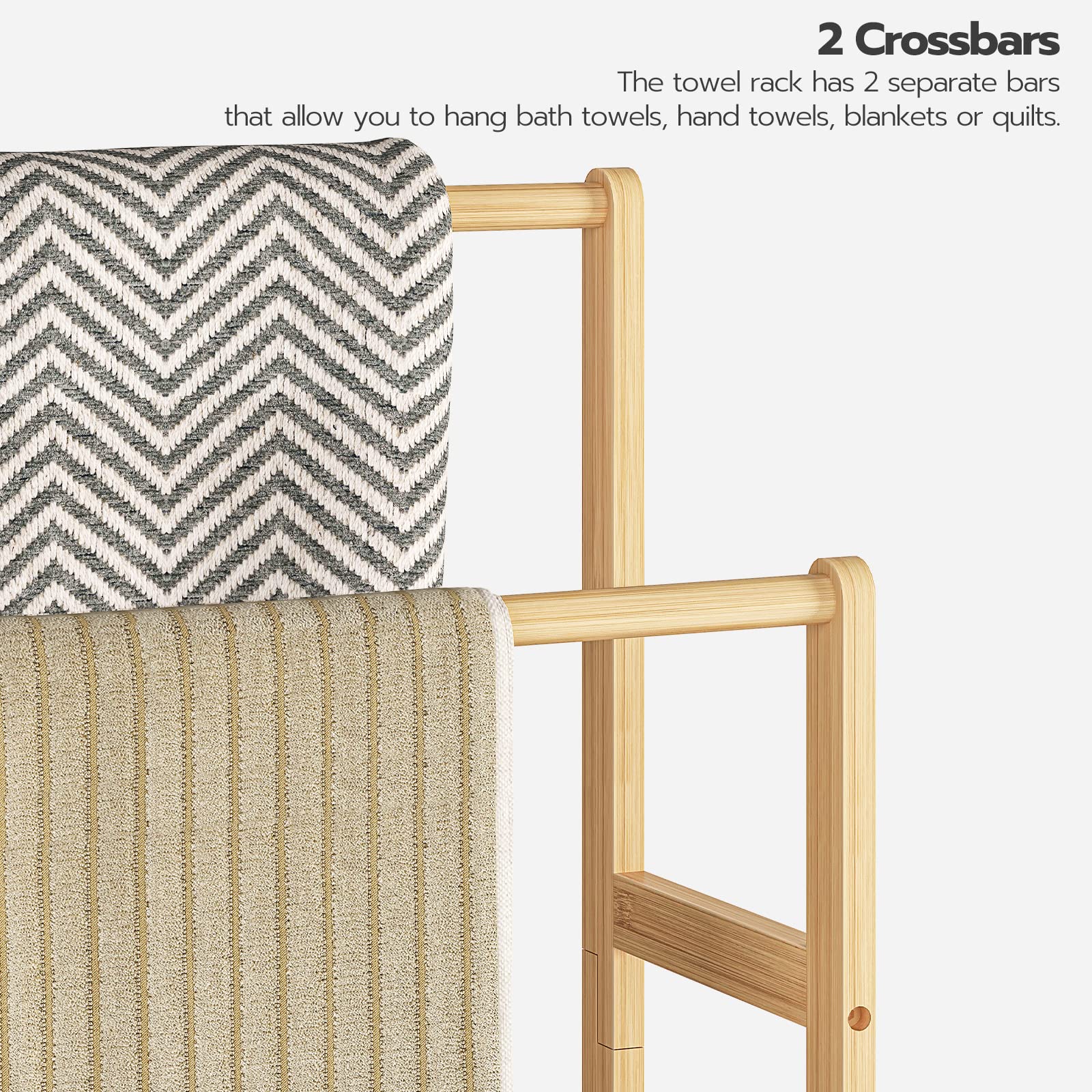 HOOBRO natural bamboo color blends with décor for warm style.