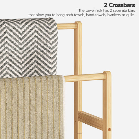 HOOBRO natural bamboo color blends with décor for warm style.