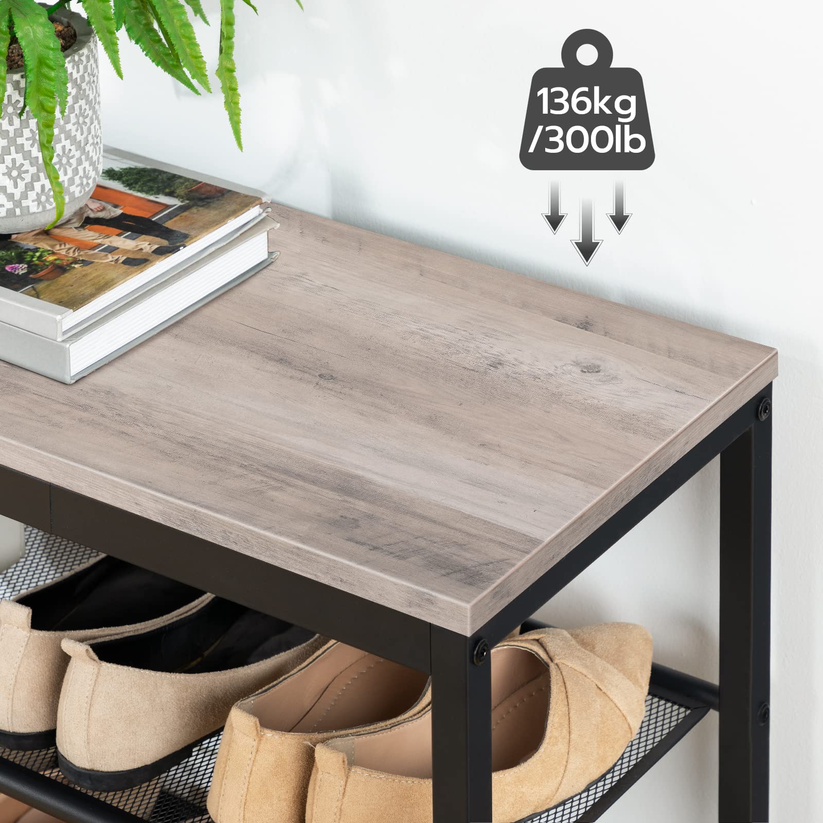 HOOBRO sturdy metal legs provide robust stability during daily use