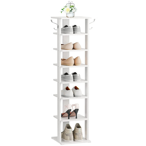 HOOBRO 8-tier rack keeps footwear organized and surfaces clutter-free.