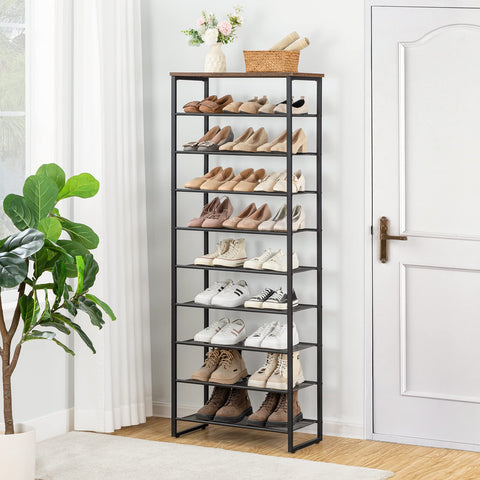 HOOBRO removable shelves adapt to sneakers, boots, or heels for versatility