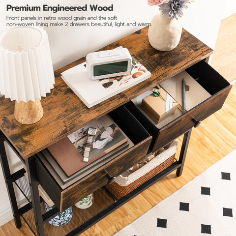 HOOBRO rustic brown and black contrast enhances living spaces.