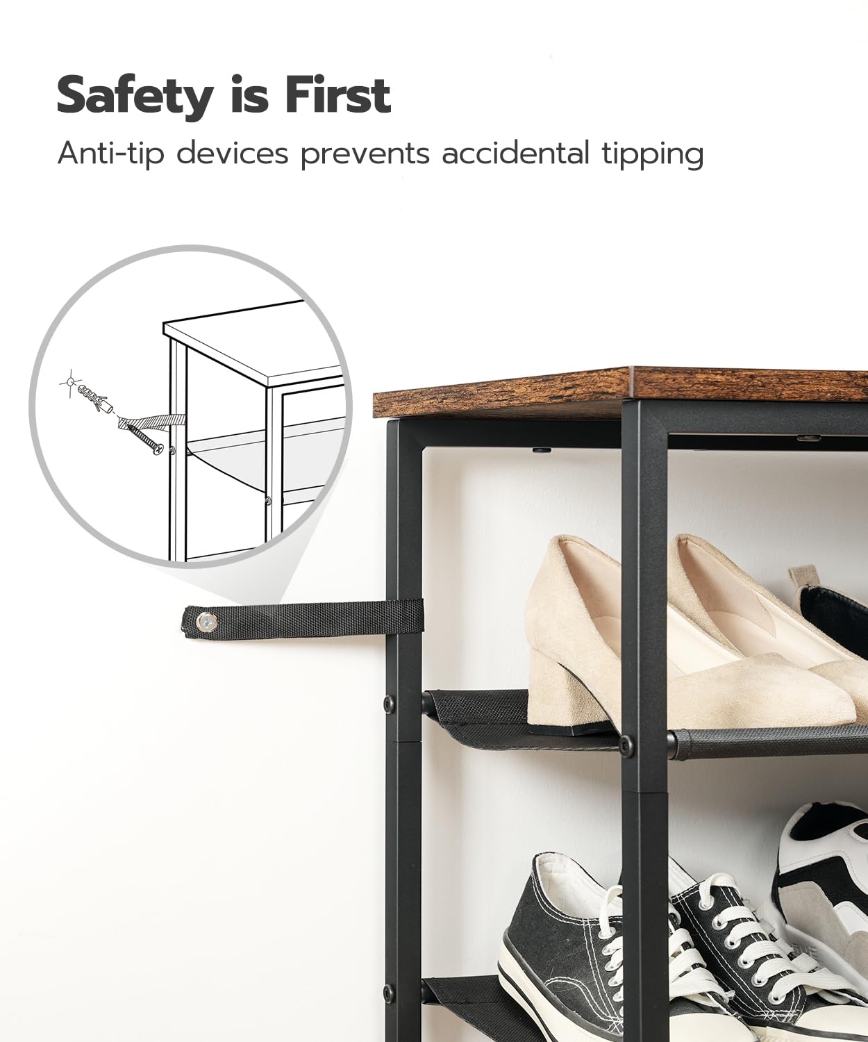 HOOBRO dimension info highlights 29.5 inch width for narrow entryways
