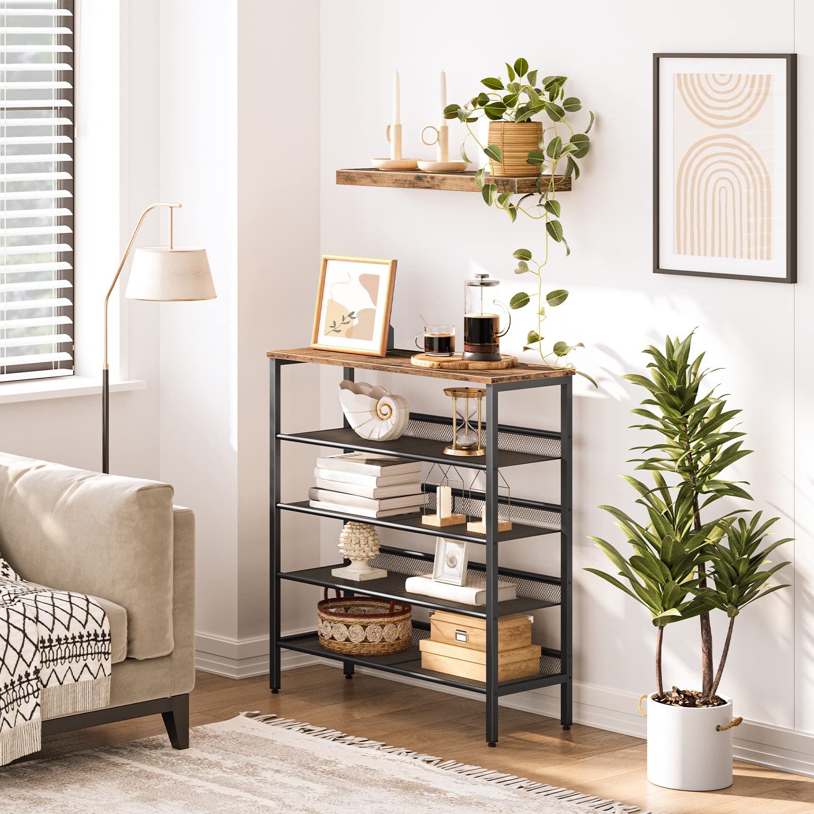 HOOBRO shoe rack dorm room setup keeps shoes tidy and accessible