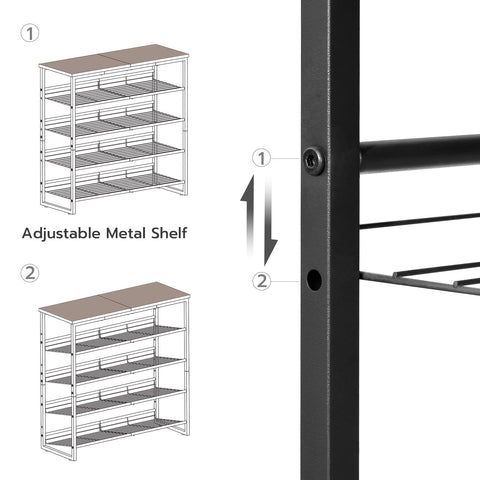 HOOBRO mesh shelves promote airflow for quick, easy shoe selection.