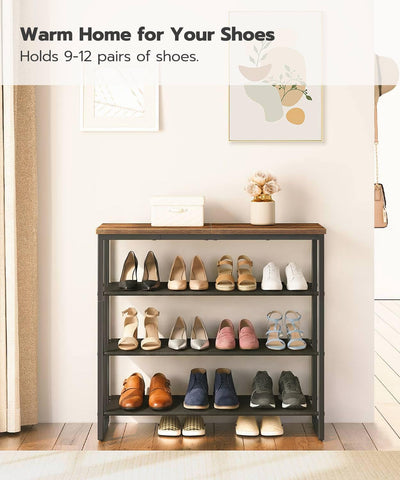 HOOBRO removable shelves show flexible storage for tall boots or heels